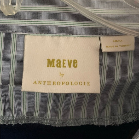 Anthropologie Maeve Layered Oversized Twofer Sweatshirt sm - Picture 5 of 7